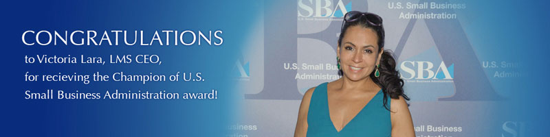 Victoria Lara is awarded the Small Business Champion Award