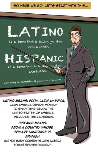 latino hispanic differences