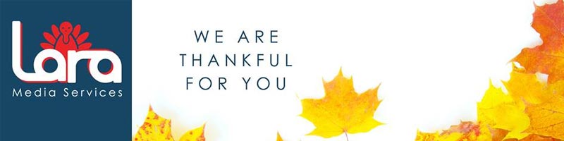 We Are Thankful For You!